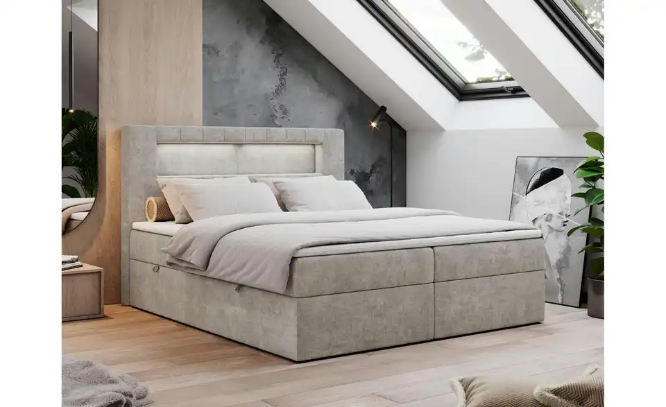 Boxbett Gold 5 mit Bettkasten, in Wohnsituation