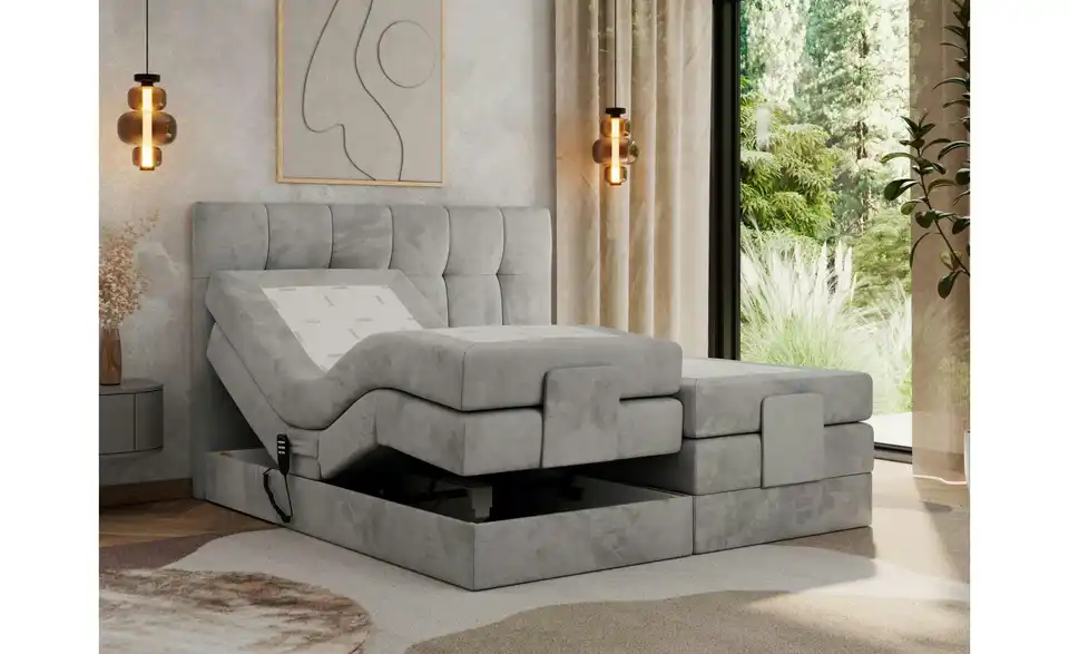 Motor Boxspringbett Vittoria mit Bettkasten, Funktionsansicht