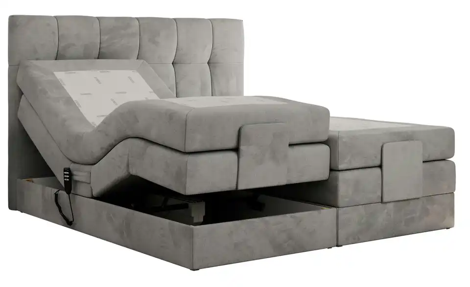 Motor Boxspringbett Vittoria mit Bettkasten, Detailansicht