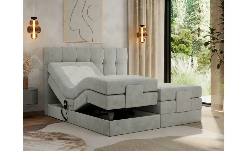 Motor Boxspringbett Vittoria mit Bettkasten, Funktionsansicht