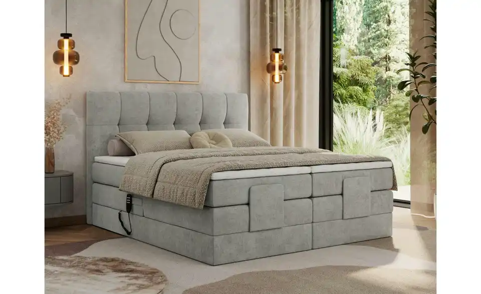 Motor Boxspringbett Vittoria mit Bettkasten, in Wohnsituation