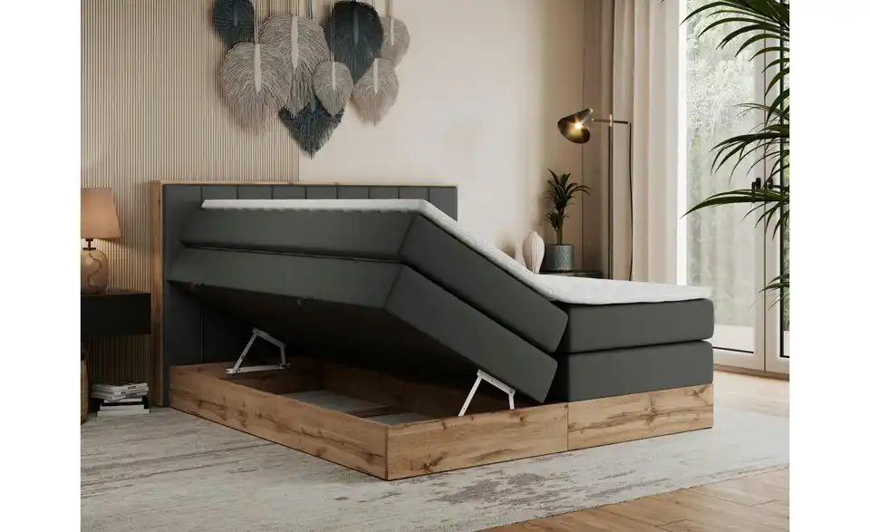 Boxspringbett Bellissimo King mit Bettkasten, Funktionsansicht