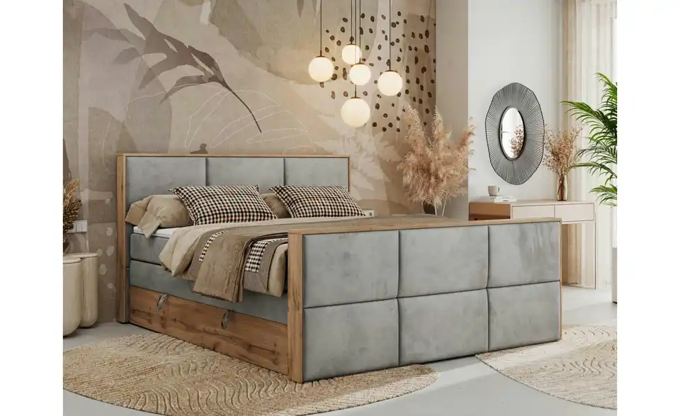 Boxspringbett Albero 2 King Duo mit Bettkasten, in Wohnsituation