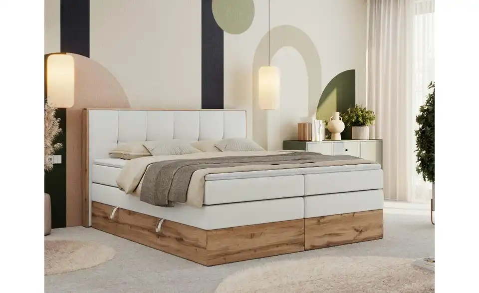 Boxspringbett Albero 1 King mit Bettkasten, in Wohnsituation