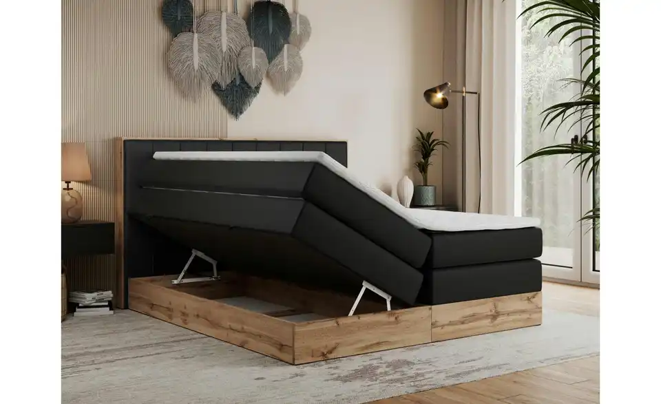 Boxspringbett Bellissimo King mit Bettkasten, Funktionsansicht