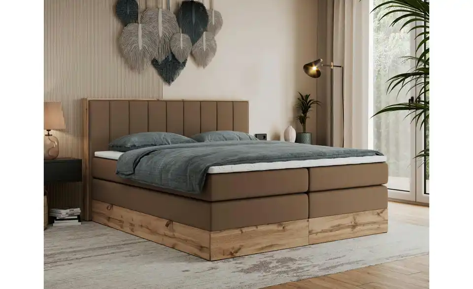 Boxspringbett Bellissimo King mit Bettkasten, in Wohnsituation