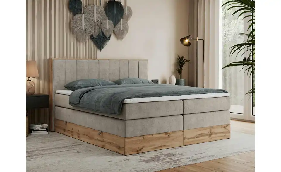 Boxspringbett Bellissimo King mit Bettkasten, in Wohnsituation