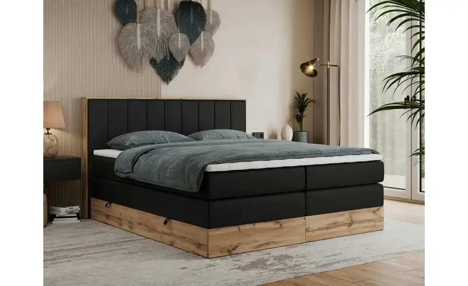 Boxspringbett Bellissimo King mit Bettkasten, in Wohnsituation
