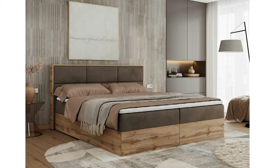 Boxbett Albero 2 mit Bettkasten, in Wohnsituation