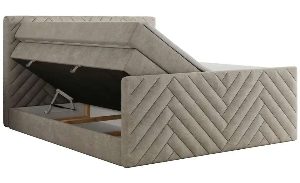 Boxspringbett Paris King Duo mit Bettkasten, Detailansicht