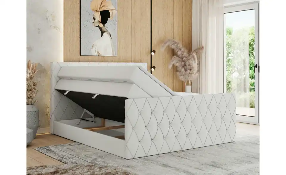 Boxspringbett Miren King Duo mit Bettkasten, Funktionsansicht