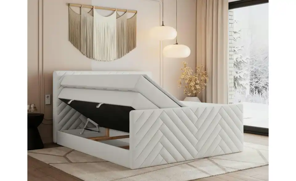 Boxspringbett Paris King Duo mit Bettkasten, Funktionsansicht