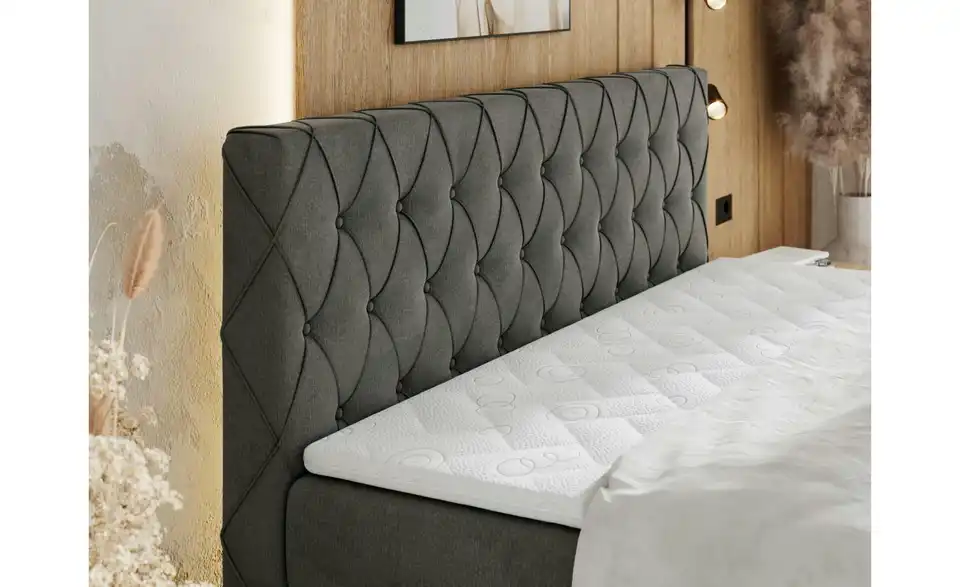 Boxspringbett Miren King Duo mit Bettkasten, in Wohnsituation