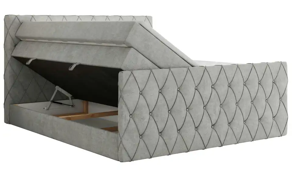 Boxspringbett Miren King Duo mit Bettkasten, Detailansicht