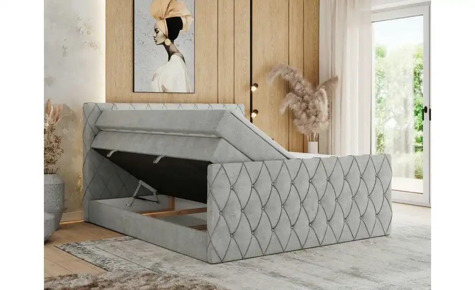 Boxspringbett Miren King Duo mit Bettkasten, Funktionsansicht