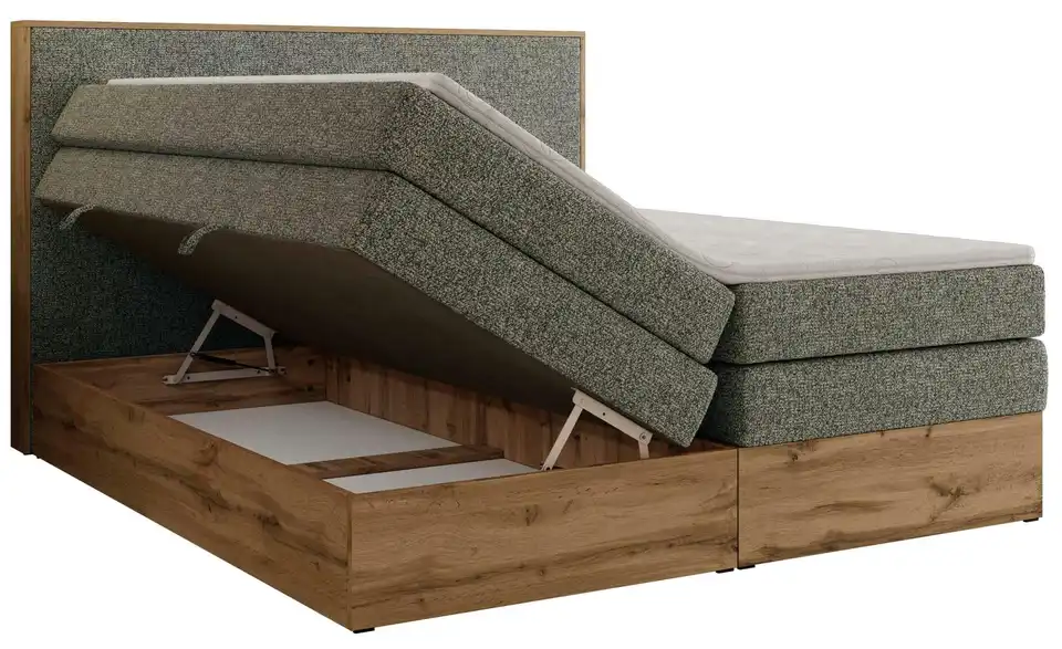 Boxspringbett Wood Classic King mit Bettkasten, Detailansicht