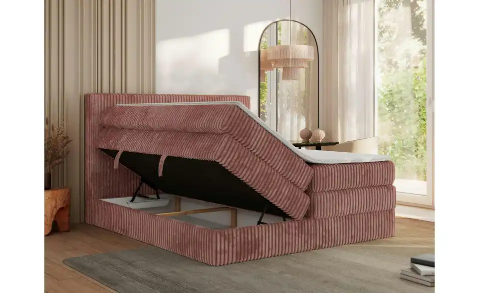 Boxspringbett Tiliano King mit Bettkasten, Funktionsansicht