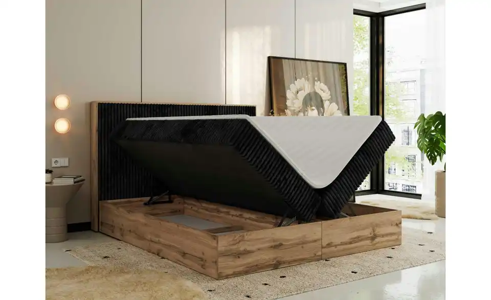 Boxbett Wood Classic mit Bettkasten, Funktionsansicht