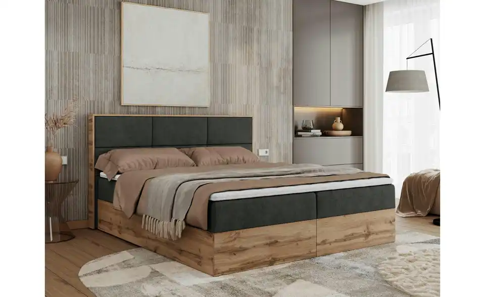 Boxbett Albero 2 mit Bettkasten, in Wohnsituation