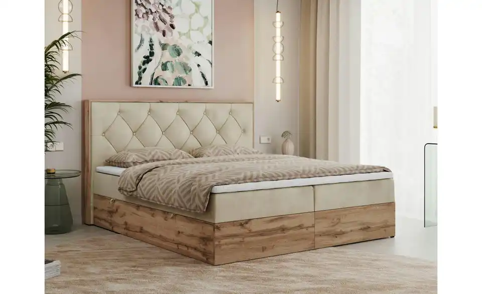 Boxbett Veneto mit Bettkasten, in Wohnsituation