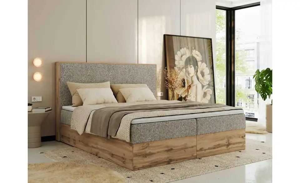 Boxbett Wood Classic mit Bettkasten, in Wohnsituation