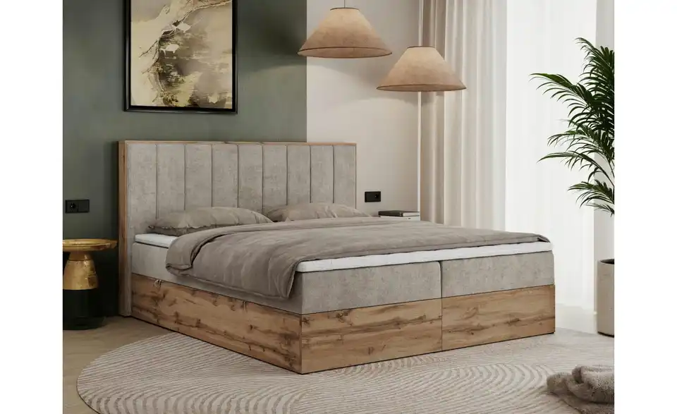 Boxbett Bellissimo mit Bettkasten, in Wohnsituation