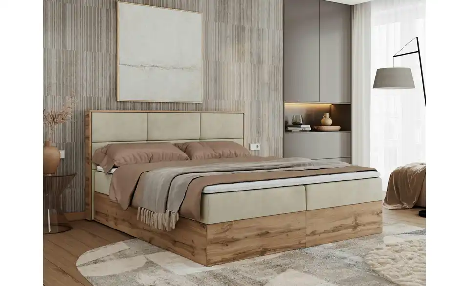 Boxbett Albero 2 mit Bettkasten, in Wohnsituation