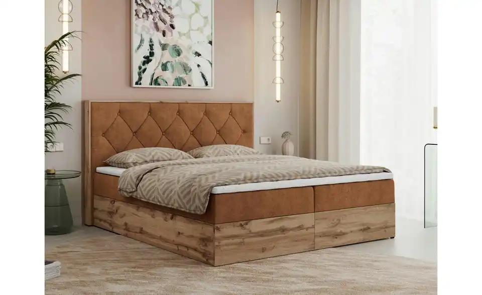 Boxbett Veneto mit Bettkasten, in Wohnsituation