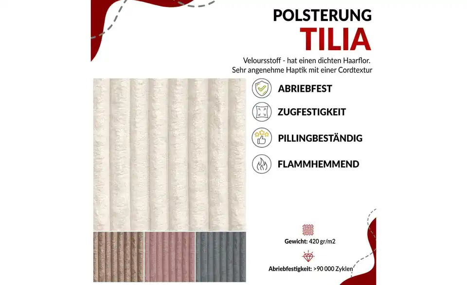 Boxbett Tiliano Duo mit Bettkasten, Bild mit Text