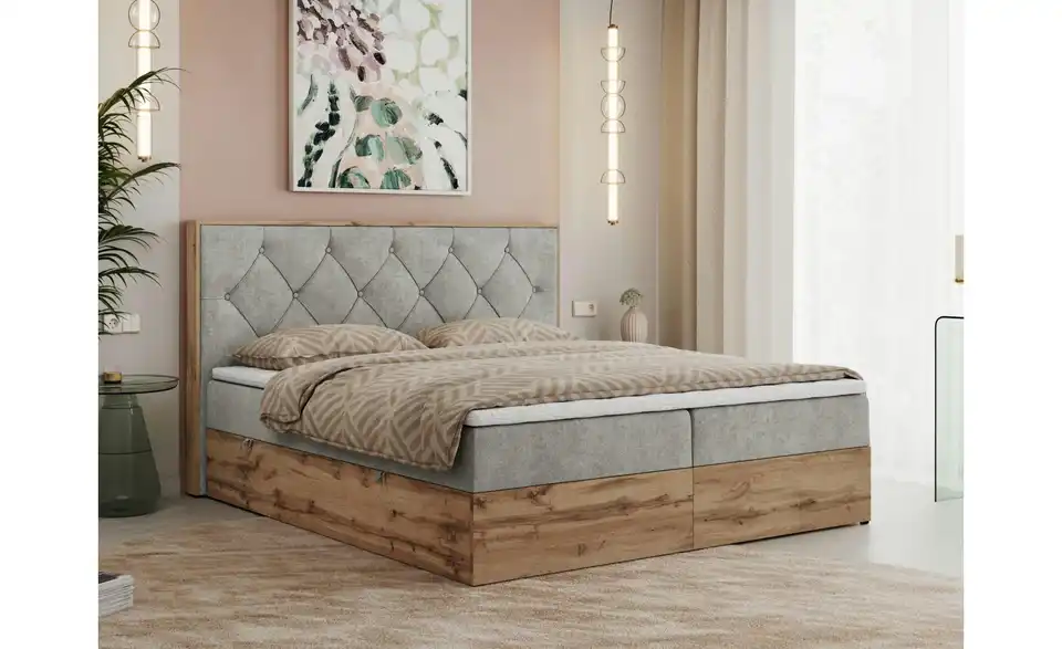 Boxbett Veneto mit Bettkasten, in Wohnsituation