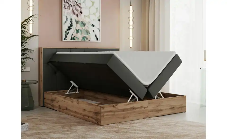 Boxbett Veneto mit Bettkasten, Funktionsansicht