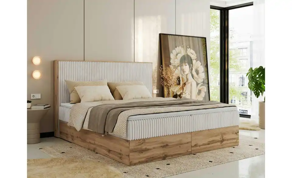 Boxbett Wood Classic mit Bettkasten, in Wohnsituation