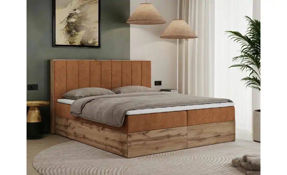 Boxbett Bellissimo mit Bettkasten, in Wohnsituation