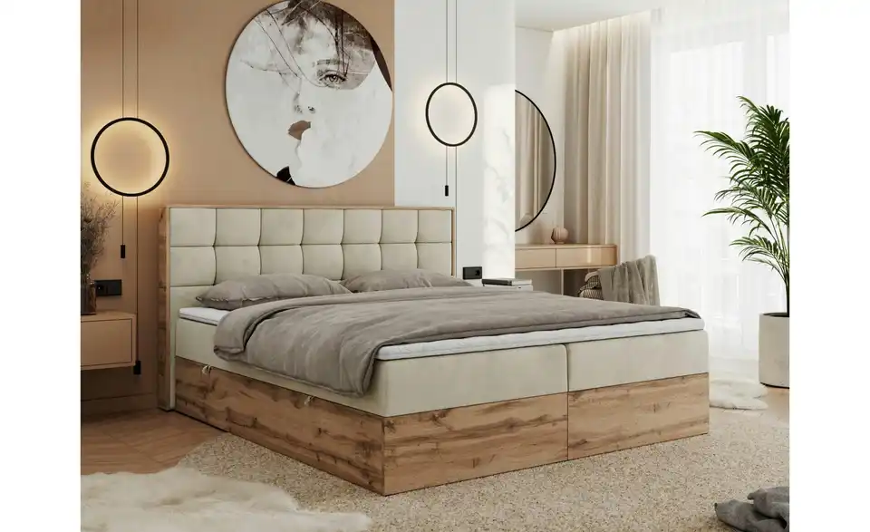 Boxbett Albero 1 mit Bettkasten, in Wohnsituation