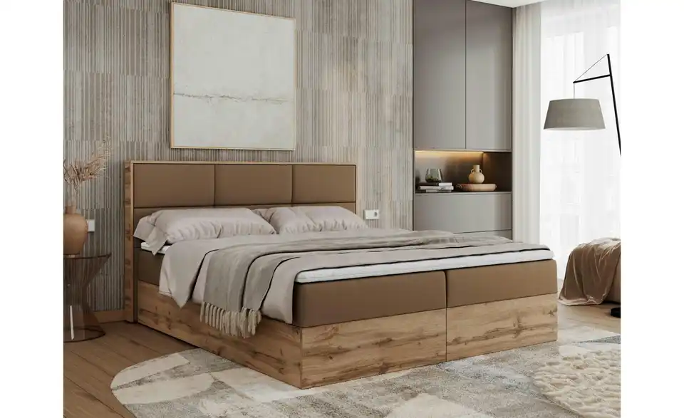 Boxbett Albero 2 mit Bettkasten, in Wohnsituation