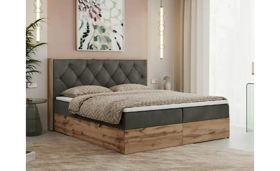 Boxbett Veneto mit Bettkasten, in Wohnsituation