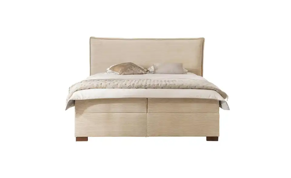 Boxbett Lovetti mit Bettkasten, Cord, H3, Frontansicht