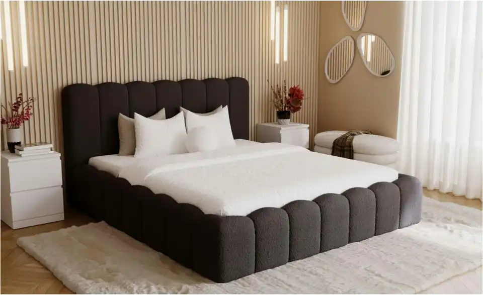 Polsterbett Smile mit Stauraum, in Wohnsituation