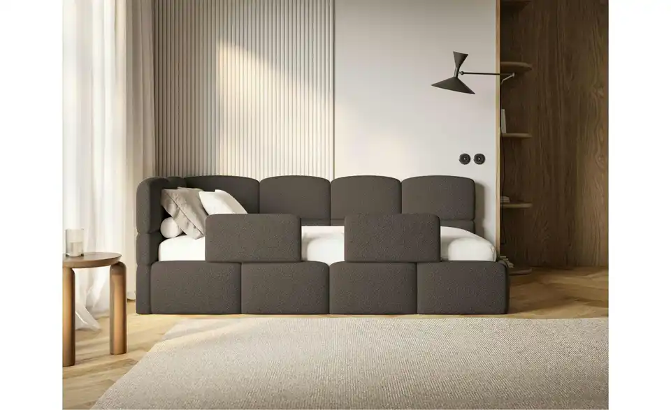 Selsey Polsterliege Cloudy mit Rausfallschutz, Funktionsansicht