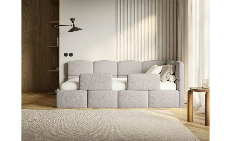 Selsey Polsterliege Cloudy mit Rausfallschutz, in Wohnsituation