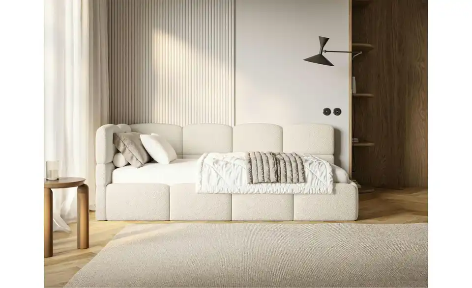 Selsey Polsterliege Cloudy mit Matratze und Bettkasten, in Wohnsituation