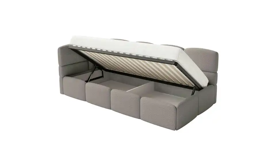 Selsey Polsterliege Cloudy mit Rausfallschutz, Funktionsansicht