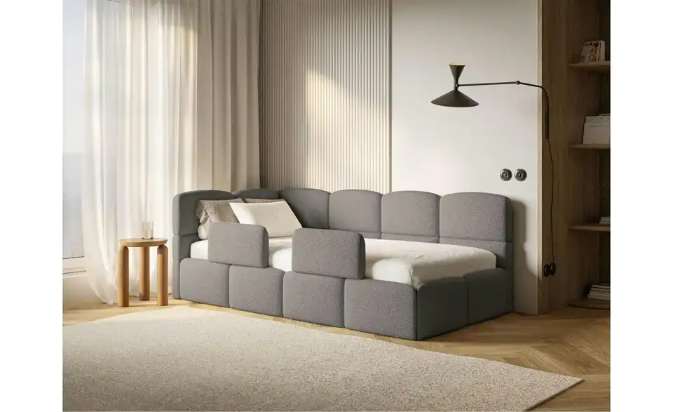 Selsey Polsterliege Cloudy mit Rausfallschutz, in Wohnsituation