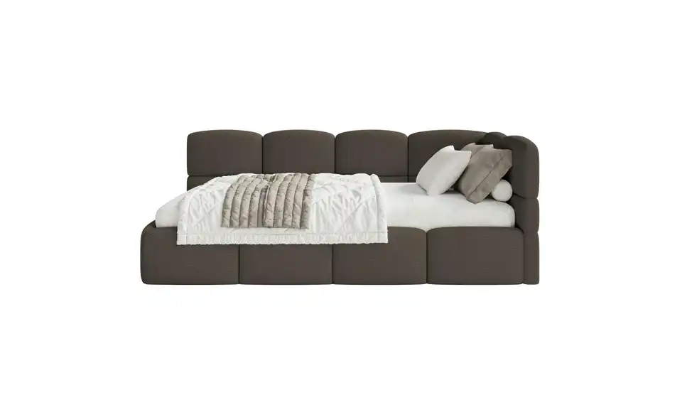 Selsey Polsterliege Cloudy mit Bettkasten, Frontansicht