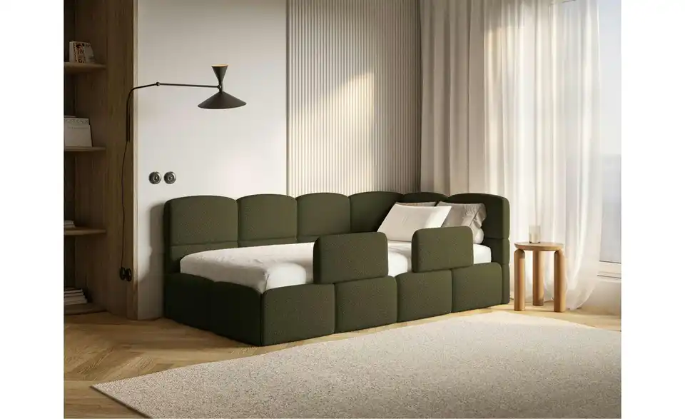 Selsey Polsterliege Cloudy mit Rausfallschutz, in Wohnsituation