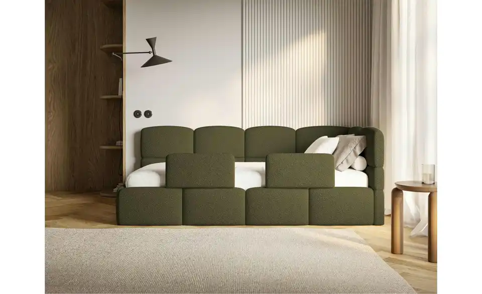 Selsey Polsterliege Cloudy mit Rausfallschutz, in Wohnsituation