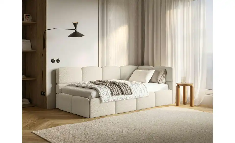 Selsey Polsterliege Cloudy mit Matratze und Bettkasten, in Wohnsituation