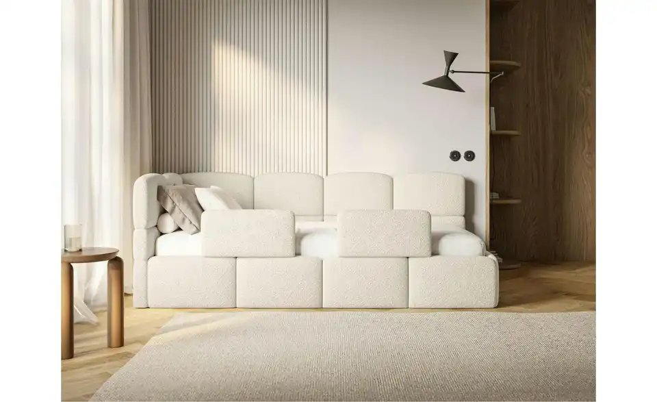 Selsey Polsterliege Cloudy mit Matratze und Rausfallschutz, in Wohnsituation