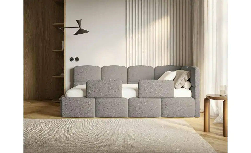 Selsey Polsterliege Cloudy mit Rausfallschutz, in Wohnsituation