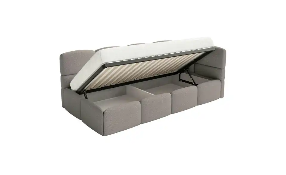 Selsey Polsterliege Cloudy mit Rausfallschutz, Funktionsansicht